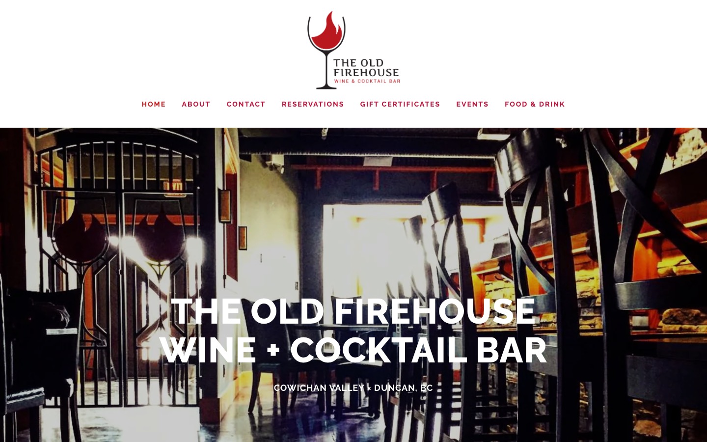 The current homepage